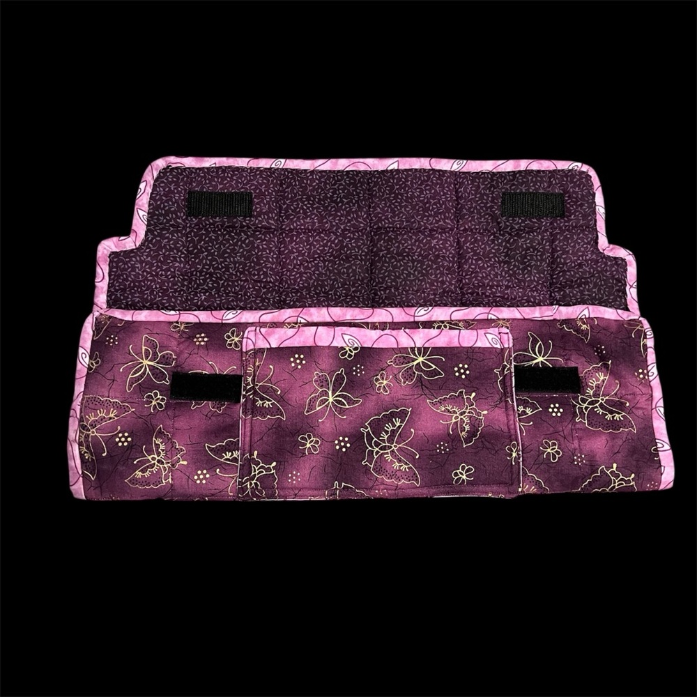 Tri-Fold Quilted Knitting Needle / Craft Case Orgainizer